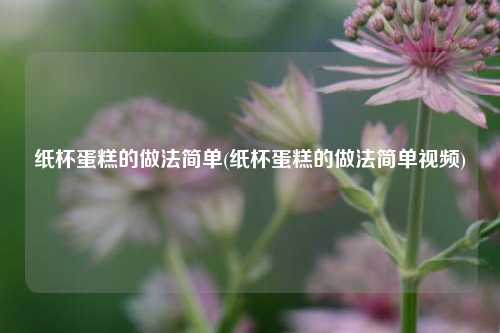 纸杯蛋糕的做法简单(纸杯蛋糕的做法简单视频)