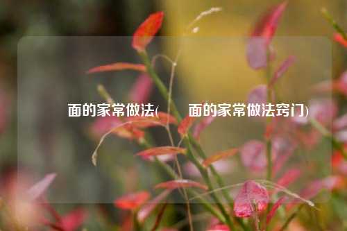 饸饹面的家常做法(饸饹面的家常做法窍门)